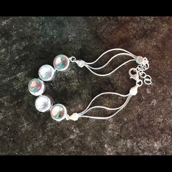 925 sterling silver bracelet 7.5” - Picture 2 of 3